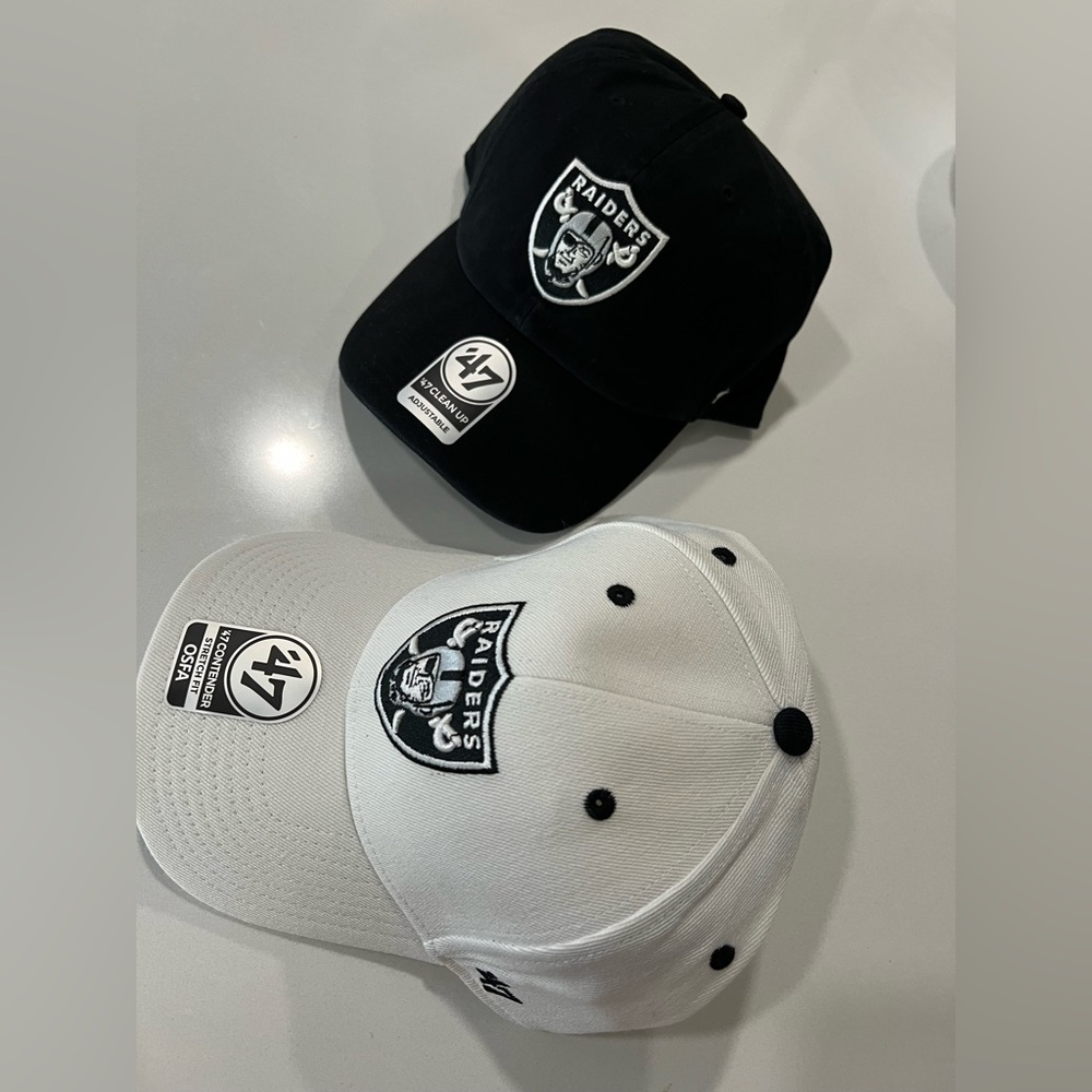 2 NWT Las Vegas Raiders NFL Sports Hat